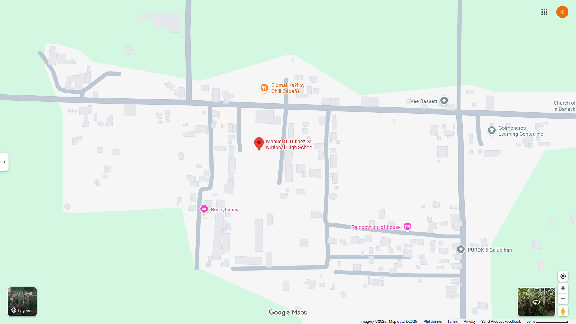 Map of Banaybanay District